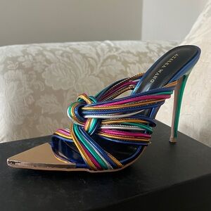 Azalea Wang Women’s Rainbow Strappy Heels